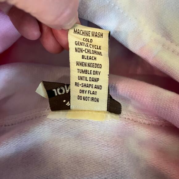 John Lauren Girls Tie Dye Hoodie in Pink/Multi Size Medium - Picture 12 of 12